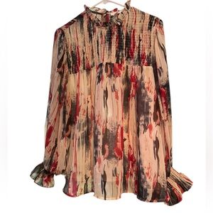 Abstract Print Women's Blouse